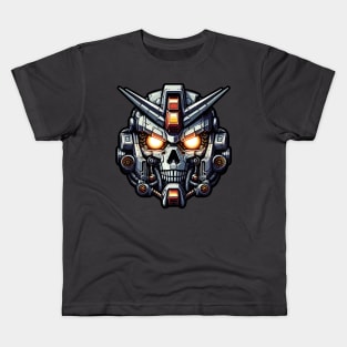 Biomech Skull S01 D13 Kids T-Shirt